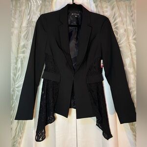 INC Black Lace Blazer